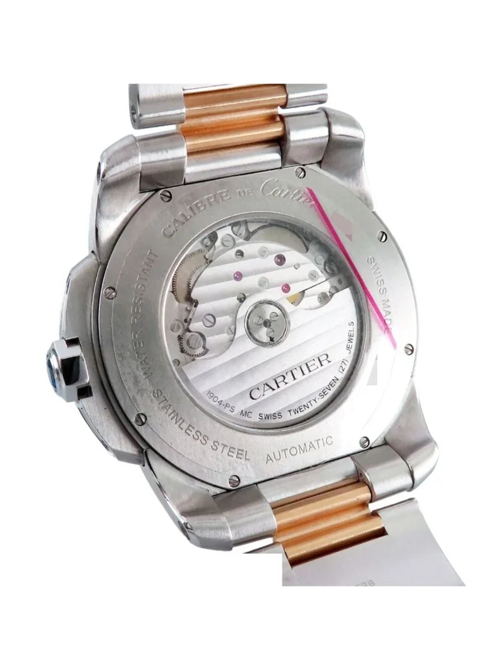 Cartier Calibre de Cartier LM Silver SS PG de Watch Automatic